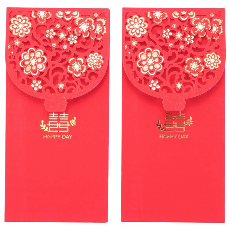 ABZC-60PCS مظاريف حمراء صينية، - مراجعة Wedding Envelopes وسعره
